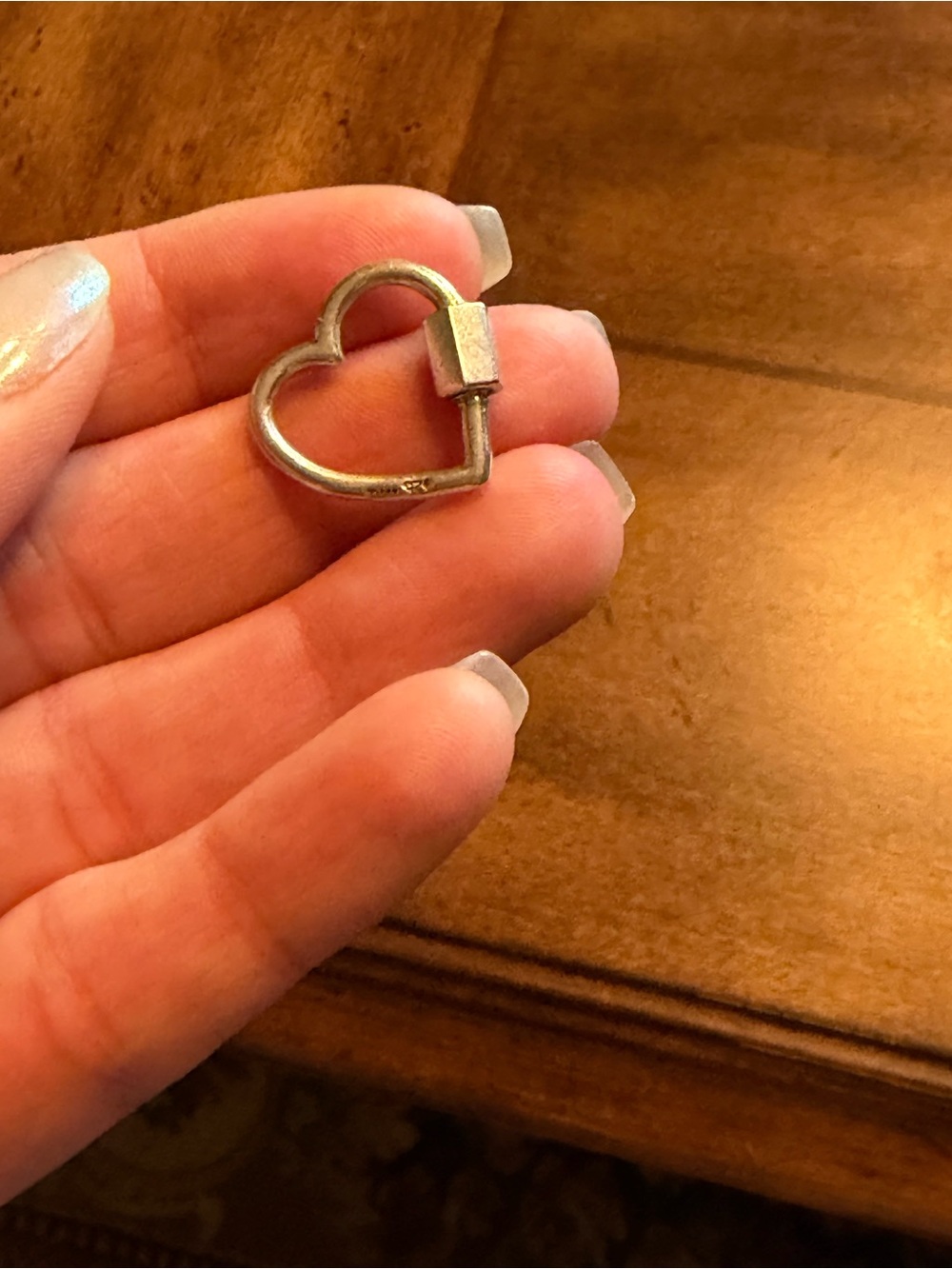 Marla Aaron Original Heart Lock Sterling